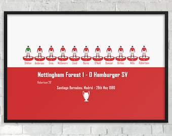 Nottingham Forest Print: Cup Winners 1980