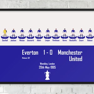 Everton 1995: Subbuteo print