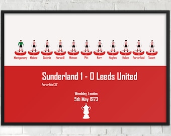 Sunderland 1973: Subbuteo prent