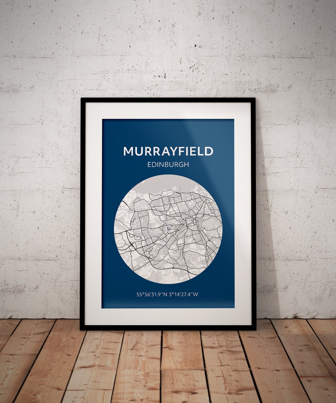 Scotland Rugby Print: Murrayfield Map - Etsy UK