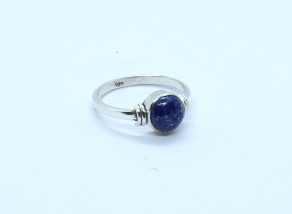 Gift for Her Lapis Lazuli Ring Under 75 Sterling Silver 925 Ring Blue Lapis Ring Ladies Sterling Silver Lapis Lazuli Ring #1958