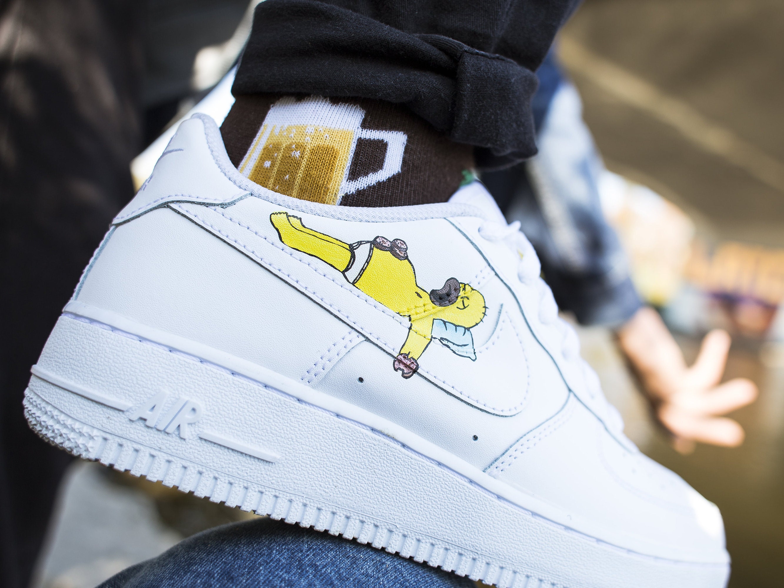 Nike Air Force 1 the Simpsons Custom 