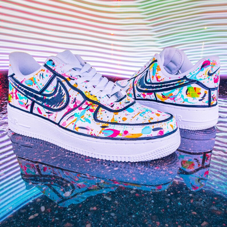 Nike Air Force 1 Scratch Paints Af1 personnalisé Nike | Etsy