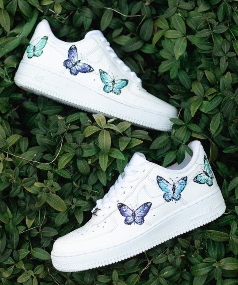 customized butterfly air force 1