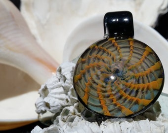 Amazing Lampwork Pendant- Blacklight Reactive AND Glows in the Dark!