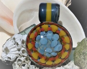 Another Beautiful Lampwork Pendant from Glass Artist Blake Heinz