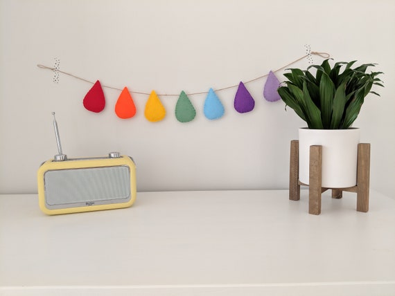 Rainbow Raindrop Garland, Droplet Bunting, Rainbow Room Decoration, Nursery Decor, Baby Shower Decoration, Nursery Decoration Rainbow Raindrop Garland, Droplet Bunting, Rainbow Room Decoration, Nursery Decor, Baby Shower Decoration, Nursery Decoration