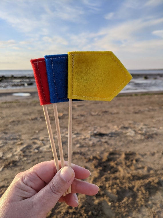 Felt Sandcastle Flags. Sustainable and Re-usable Beach Decor. Kids Beach Toy. Summer Gift for Children. Beach Holiday. Staycation 2021. Felt Sandcastle Flags. Sustainable and Re-usable Beach Decor. Kids Beach Toy. Summer Gift for Children. Beach Holiday. Staycation 2021.
