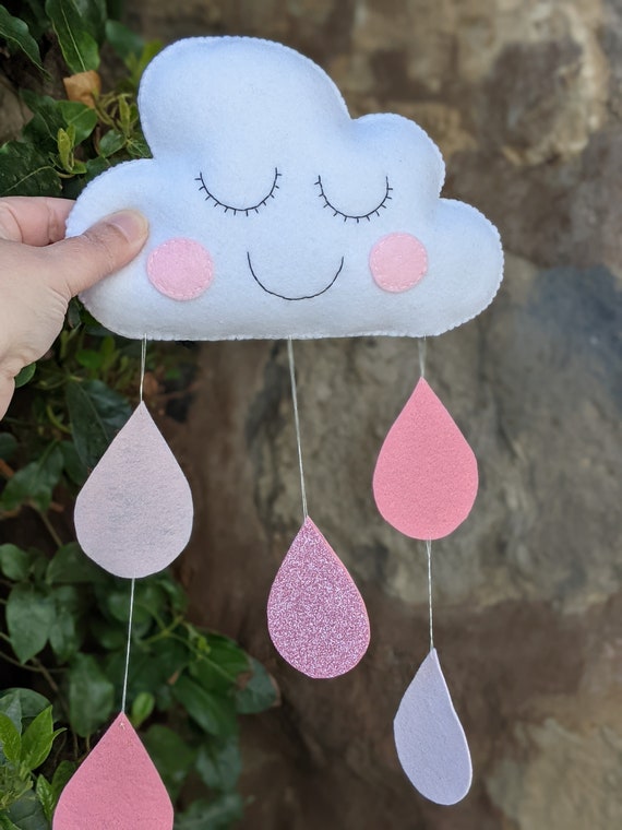 Moon and Raindrop Wall Hanging. Felt Sleepy Moon and Droplet Nursery Decor. Kids Bedroom Art. Playroom Wall Decor. Moon and Raindrop Wall Hanging. Felt Sleepy Moon and Droplet Nursery Decor. Kids Bedroom Art. Playroom Wall Decor.