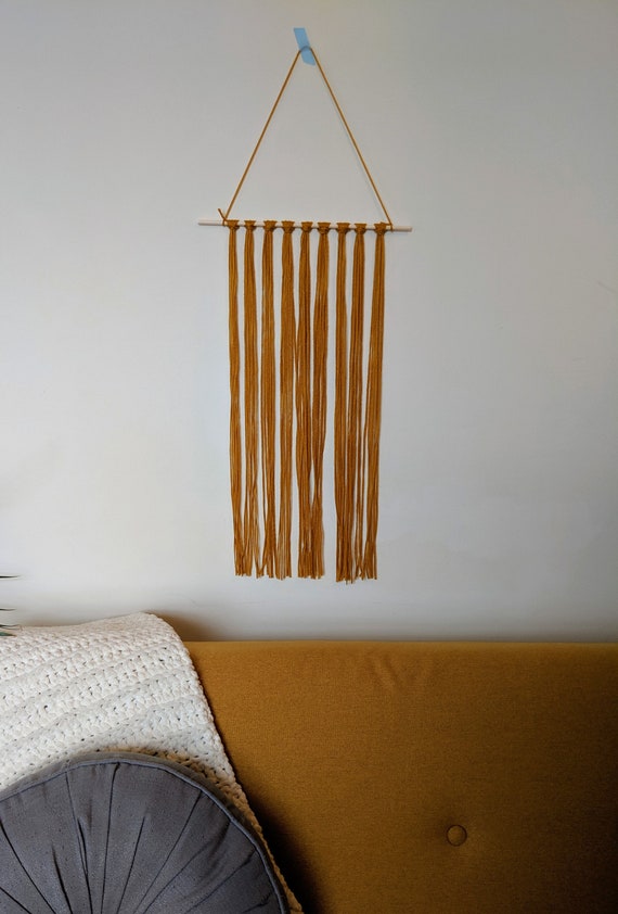 Mustard Macrame Wall Hanging. Mustard Macrame Wall Hanging.