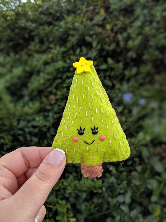 Felt Christmas Decorations - Christmas Tree - Cute Kawaii Christmas Ornaments - Christmas Garland Felt Christmas Decorations - Christmas Tree - Cute Kawaii Christmas Ornaments - Christmas Garland