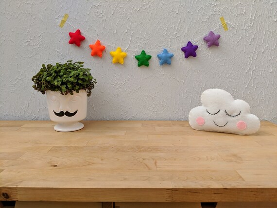 Mini Rainbow Star Garland, Star Nursery Decor, Felt Star Garland, Rainbow Kids Bedroom, Rainbow Room Decoration, Handmade Nursery Mini Rainbow Star Garland, Star Nursery Decor, Felt Star Garland, Rainbow Kids Bedroom, Rainbow Room Decoration, Handmade Nursery