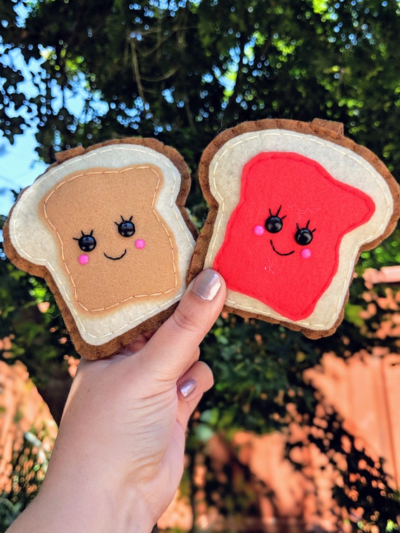 Peanut Butter and Jelly Keychains, Best Friend or Couple Gift. Kawaii PB & J Keychains Peanut Butter and Jelly Keychains, Best Friend or Couple Gift. Kawaii PB & J Keychains
