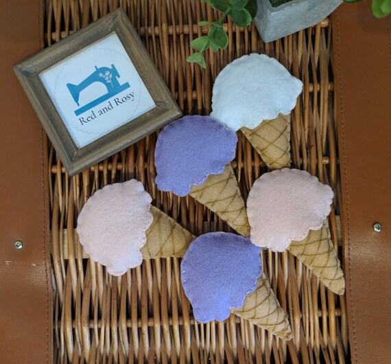 Felt Ice Cream Cone Garland - Ice Cream Wall Hanging. Fun Nursery Decor. Felt Ice Cream Cone Garland - Ice Cream Wall Hanging. Fun Nursery Decor.