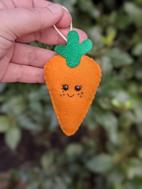 Felt Kawaii Carrot Hanging Decoration. Easter ornament. Spring Twig Tree Decor. Happy Food, Cute Fun Easter Gift. Felt Kawaii Carrot Hanging Decoration. Easter ornament. Spring Twig Tree Decor. Happy Food, Cute Fun Easter Gift.