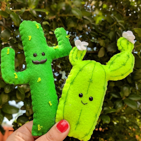 Happy Cactus Garland - Slightly Padded - Kawaii Cactus, Cactai green cactus, felt cactus, felt green garland expressive cactus nursery decor Happy Cactus Garland - Slightly Padded - Kawaii Cactus, Cactai green cactus, felt cactus, felt green garland expressive cactus nursery decor