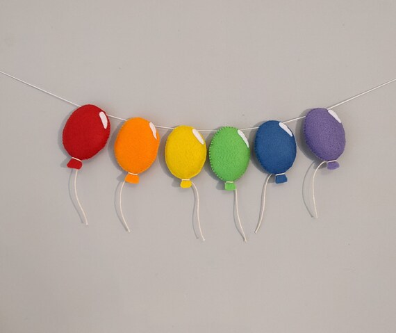 Felt Rainbow Balloon Garland. Re-usable Party Decor. Playroom Wall Hanging. Kids Bedroom Decor. Nursery Wall Art. Colourful Child's Room Felt Rainbow Balloon Garland. Re-usable Party Decor. Playroom Wall Hanging. Kids Bedroom Decor. Nursery Wall Art. Colourful Child's Room