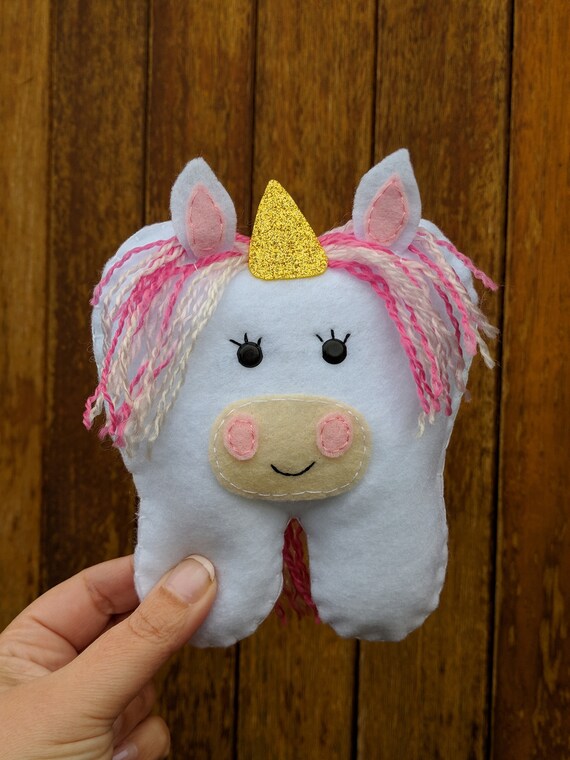 Unicorn Tooth Pillow, Felt Tooth Pillow, Tooth Holder, Plush Tooth with Pocket, Tooth Fairy Pillow, Unicorn Tooth, Girl Gift, Tooth Keepsake Unicorn Tooth Pillow, Felt Tooth Pillow, Tooth Holder, Plush Tooth with Pocket, Tooth Fairy Pillow, Unicorn Tooth, Girl Gift, Tooth Keepsake