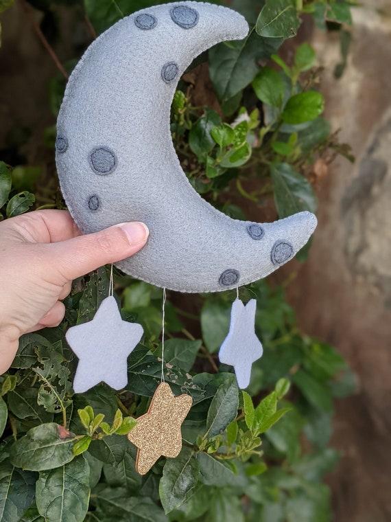 Moon and Stars Wall Hanging. Felt Nursery Decor. Kids Bedroom Wall Art. Playroom Wall Decor. Glitter Stars. Moon and Stars Wall Hanging. Felt Nursery Decor. Kids Bedroom Wall Art. Playroom Wall Decor. Glitter Stars.