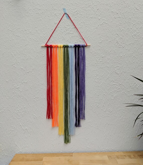 Rainbow Wall Decoration, Macrame Rainbow Hanging. Rainbow Wall Decoration, Macrame Rainbow Hanging.