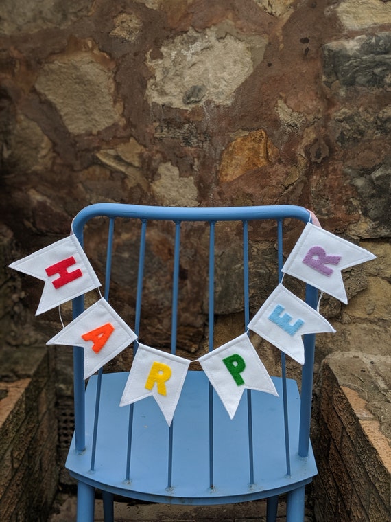 Rainbow Felt Pennant Name Banner, Personalised Flag Garland, Handmade Name Banner - Unisex Nursery Decor and Baby Shower Gift Rainbow Felt Pennant Name Banner, Personalised Flag Garland, Handmade Name Banner - Unisex Nursery Decor and Baby Shower Gift