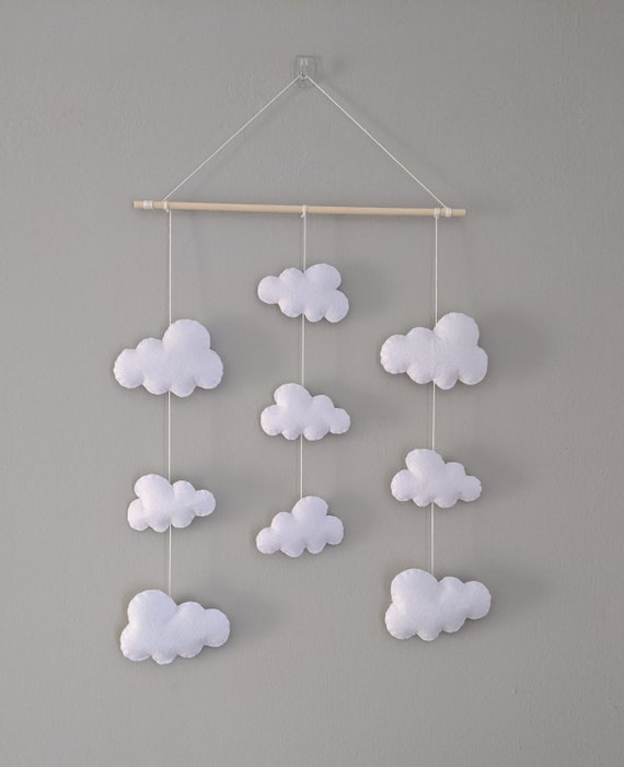 Felt Cloud Wall Hanging, White Cloud Nursery Decor, Baby Shower Gift, Neutral Baby Gift, Cloud Theme Nursery, Unisex Nursery. Felt Cloud Wall Hanging, White Cloud Nursery Decor, Baby Shower Gift, Neutral Baby Gift, Cloud Theme Nursery, Unisex Nursery.