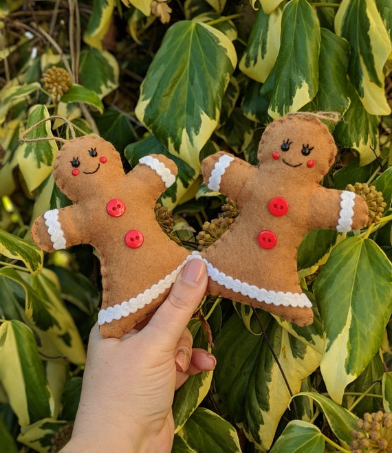 Hers & Hers Felt Gingerbread Lady's - Made to Order. Gingerbread People Hers & Hers Felt Gingerbread Lady's - Made to Order. Gingerbread People