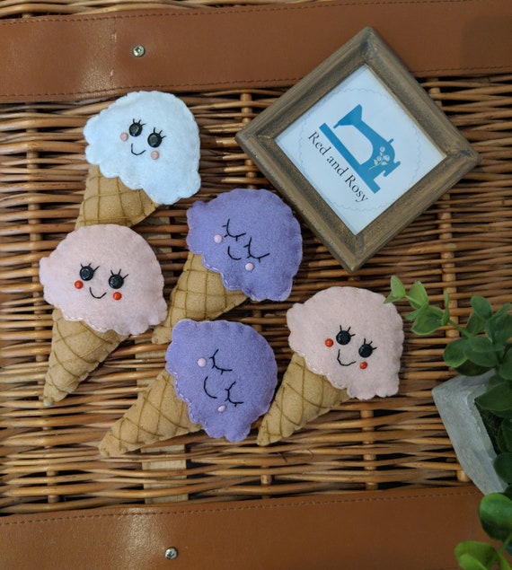 Super Fun Kawaii Felt Ice Cream Garland - perfect for Ice Cream Lovers! Perfect Stocking Filler. Super Fun Kawaii Felt Ice Cream Garland - perfect for Ice Cream Lovers! Perfect Stocking Filler.