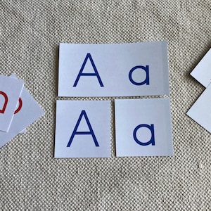 Tarjetas Montessori de combinación de mayúsculas y minúsculas (español)