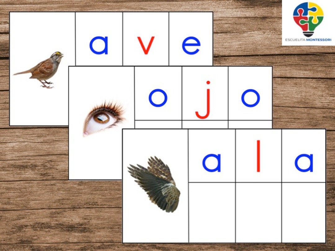Spanish CVC Word Building Mats - Etsy