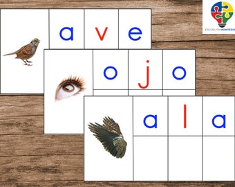 Spanish CVC Word Building Mats