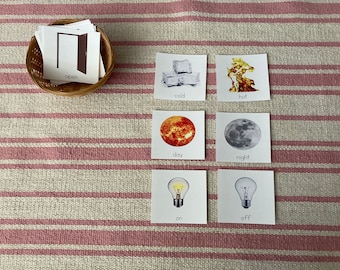 Opposite Matching Cards in English