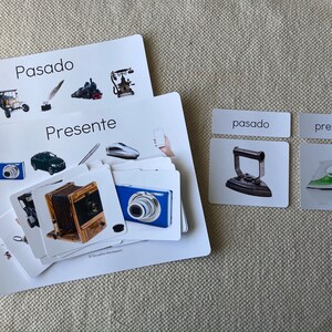 過去と現在の分類アクティビティ（スペイン語）