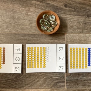 Gouden en gekleurde kralenclipkaarten, set 2