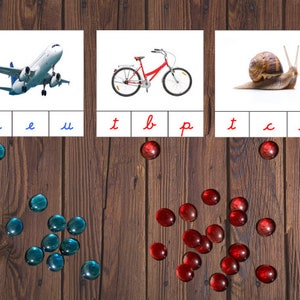 Spanish Beginning Letter Sounds, Cursive