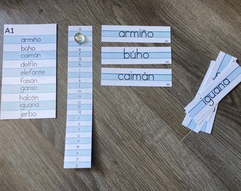 Alfabetización Montessori en español
