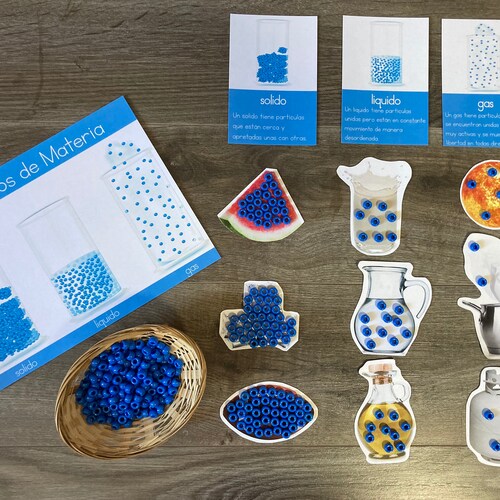 States of Matter in Spanish Etsy