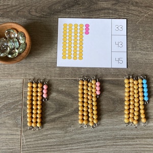 Gouden en gekleurde kralenclipkaarten, set 1