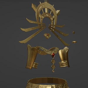 TOTK Riju Inspired Accessories [3D PRINTABLE FILE] - Etsy