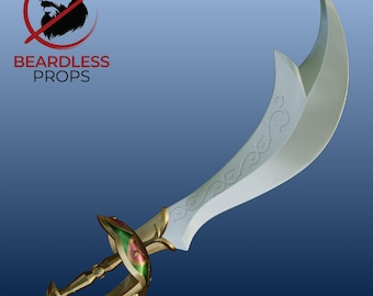 TOTK Riju Inspired Scimitar and Scabbard [3D PRINTABLE FILE]