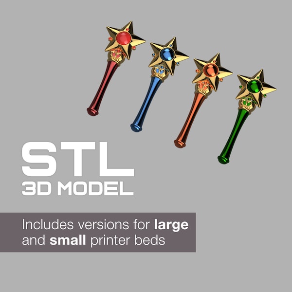 Sailor Moon Star Wands [3D FILES]