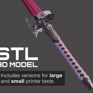 Kafka Inspired Katana [3D PRINTABLE FILE]