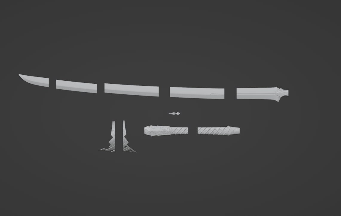 Kafka Inspired Katana 3D PRINTABLE FILE - Etsy