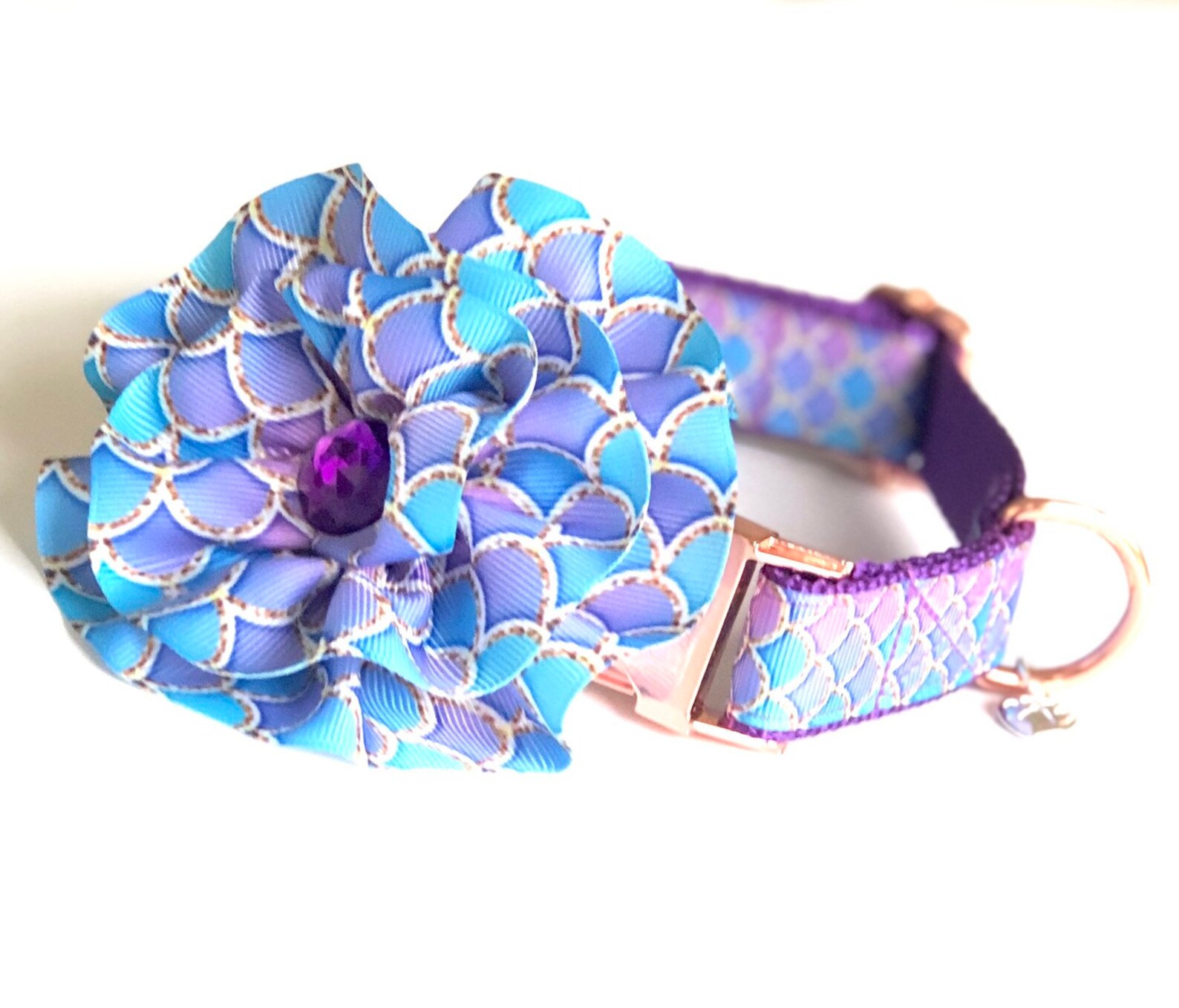 Blue & Purple Mermaid Dog Collar Cute Dog Collar Etsy