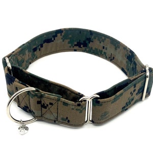 Military Martingale Dog Collar • USMC • Navy • USA• USAF