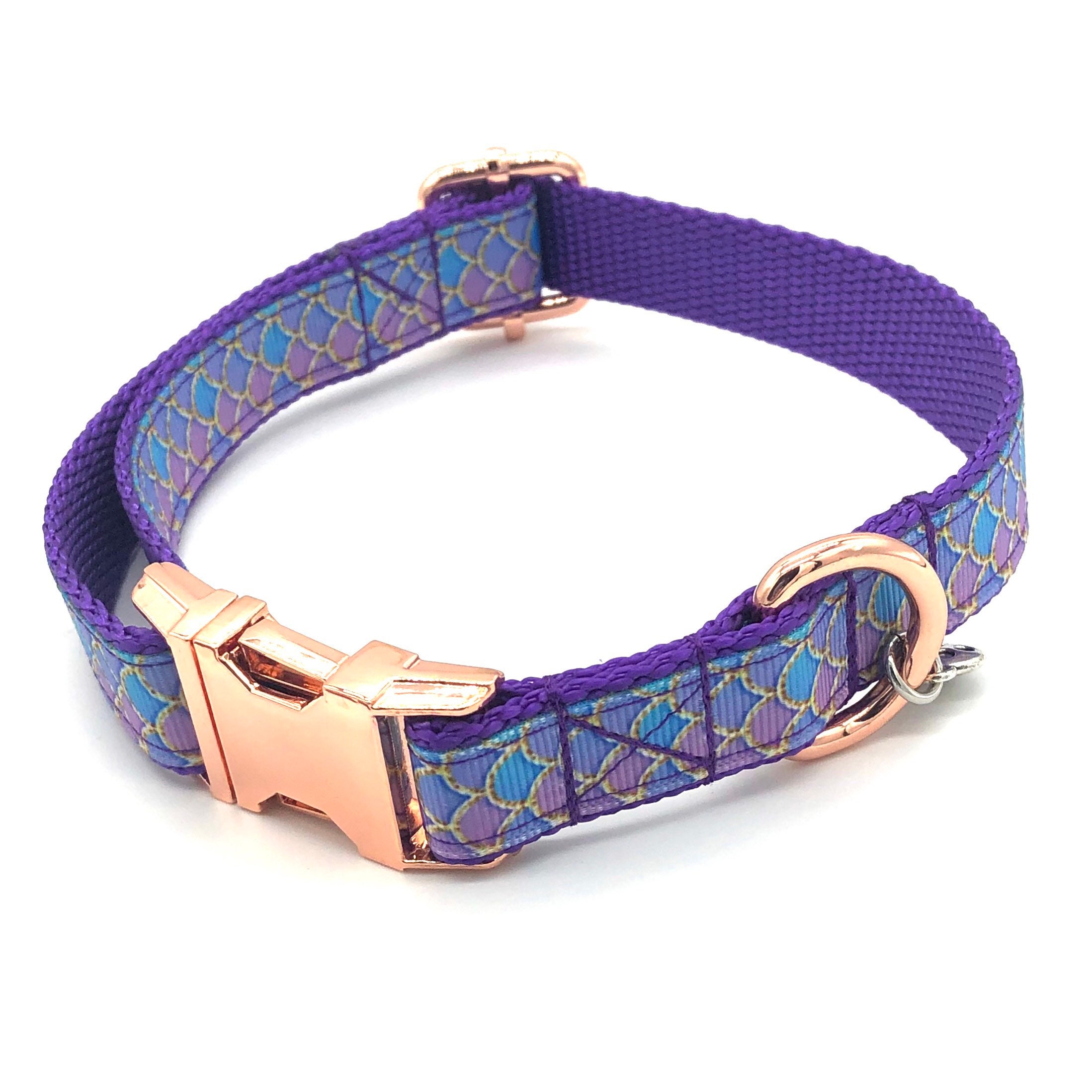 Blue & Purple Mermaid Dog Collar Cute Dog Collar 