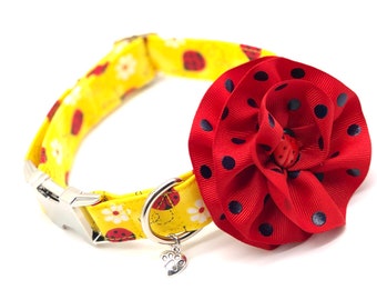 ladybug dog collar