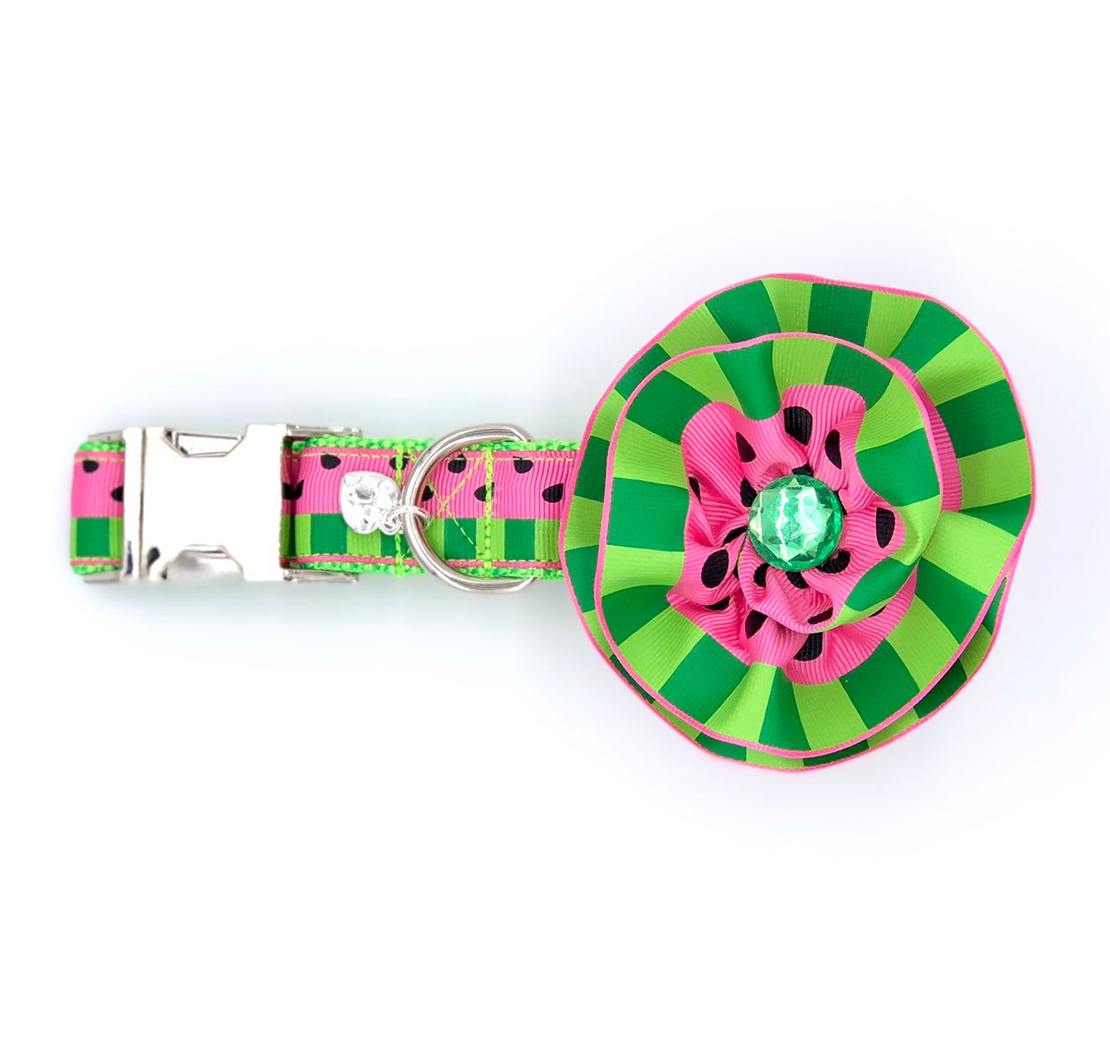 Watermelon Dog Collar Cute Dog Collar Summertime Dog Etsy