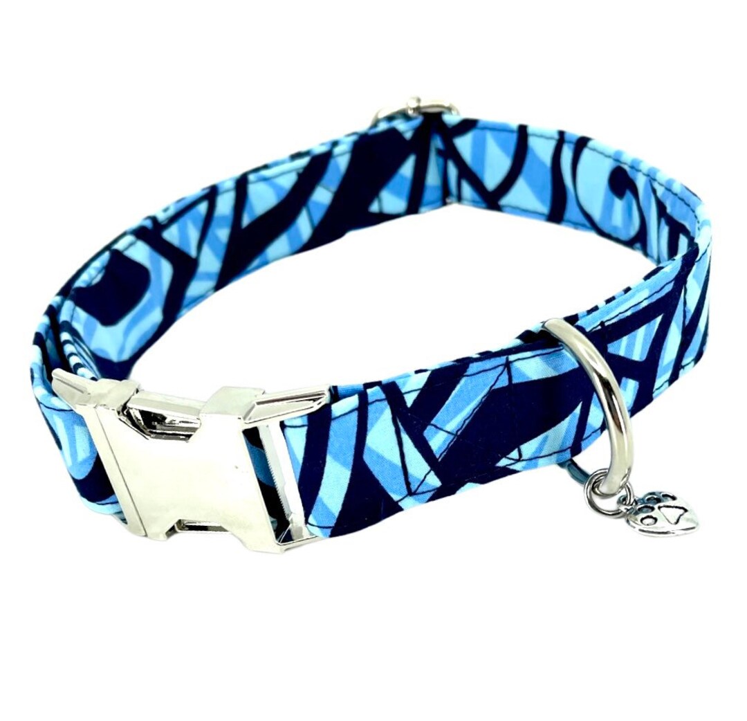 Blue Polynesian Dog Collar Cute Dog Collar Boy Dog Collar Etsy