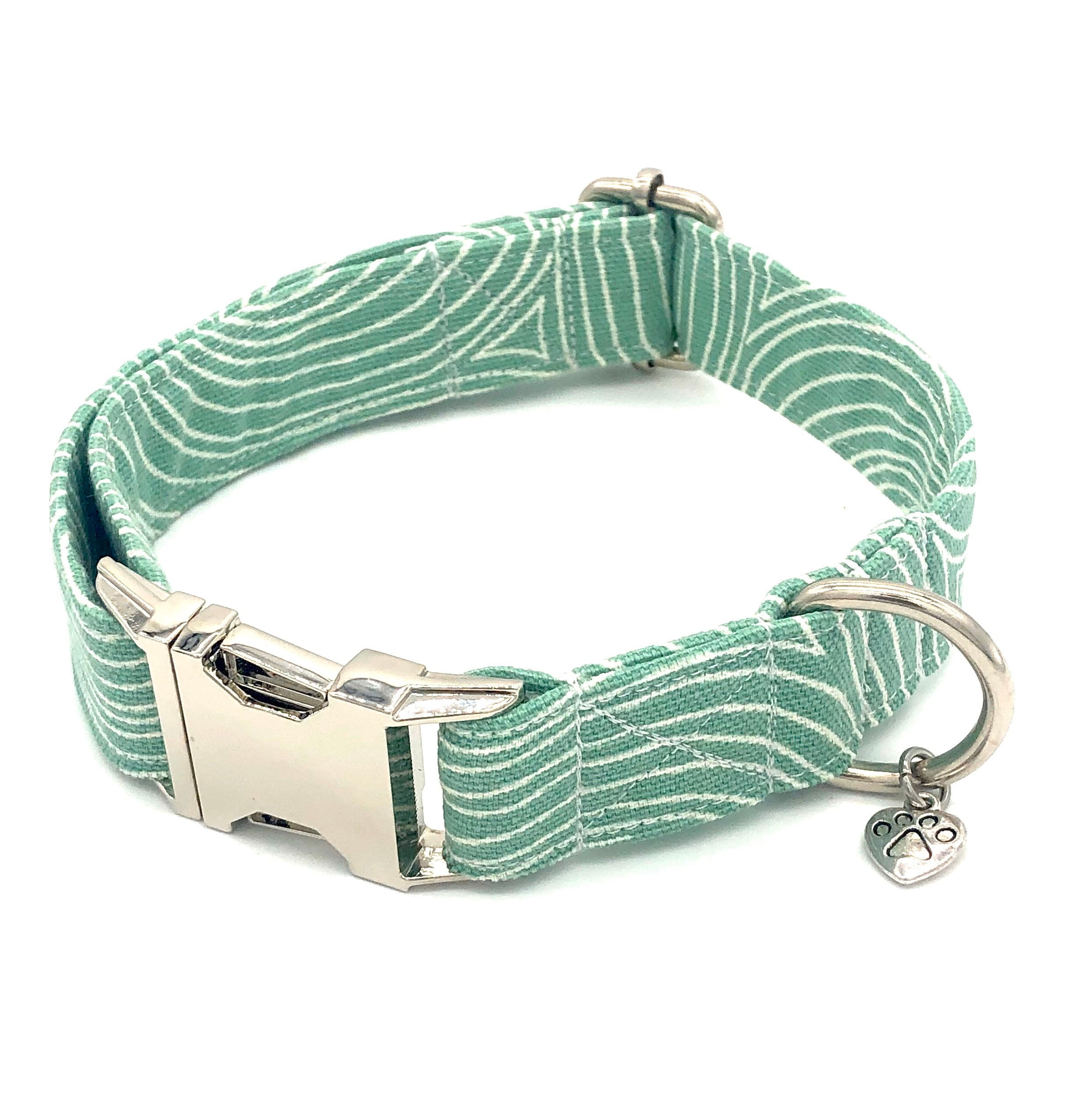 Teal Swirl Dog Collar Boho Chic Dog Collar Cute Dog Collar Etsy